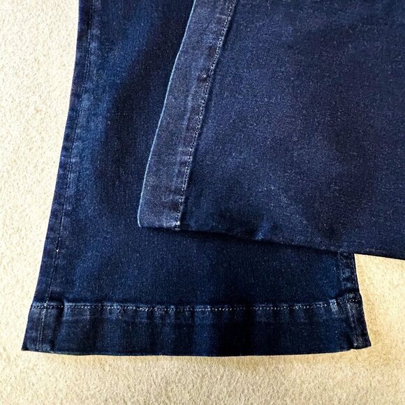 Vigoss Jagger Flare Dark Blue Denim Jeans Size 30 Mid-Rise Stretch Cotton Blend - Picture 3 of 15